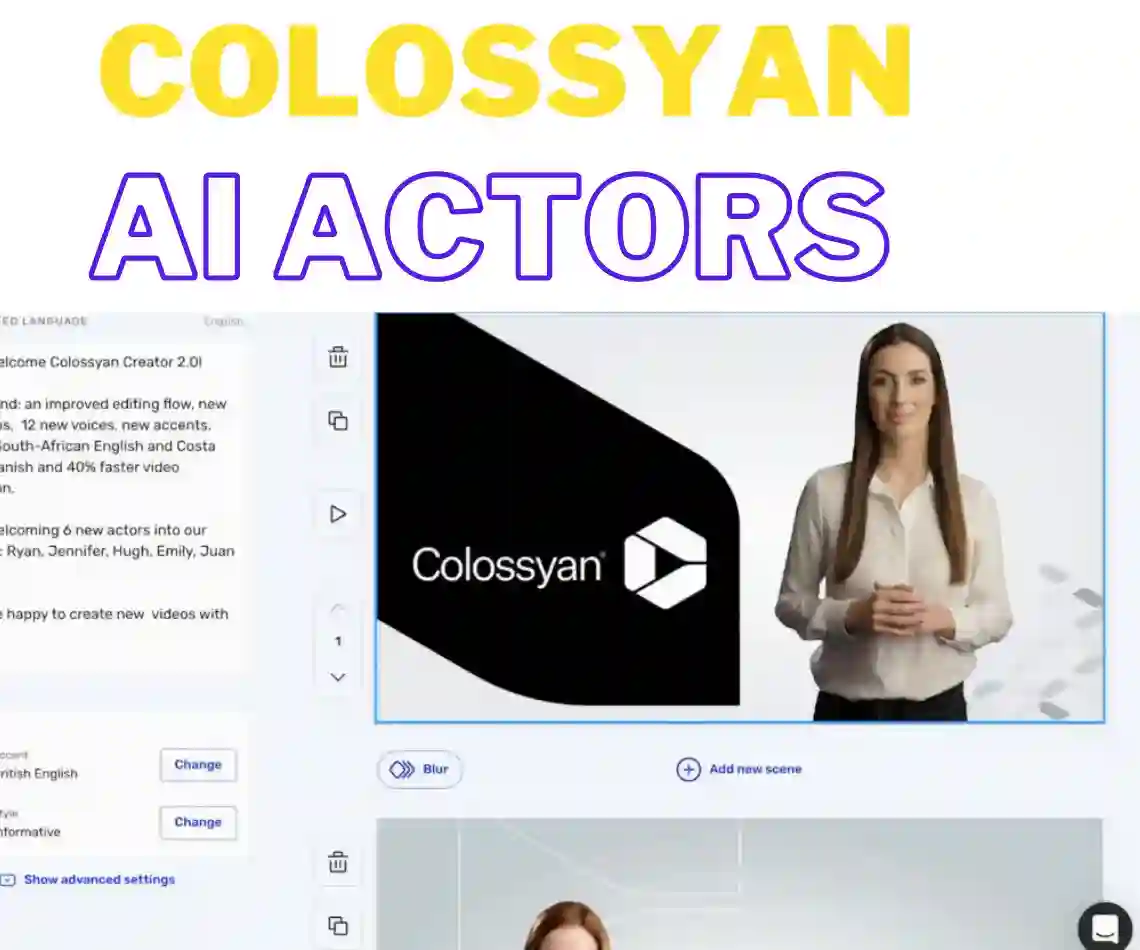 Colossyan AI Actors and Text to Speech Tools
