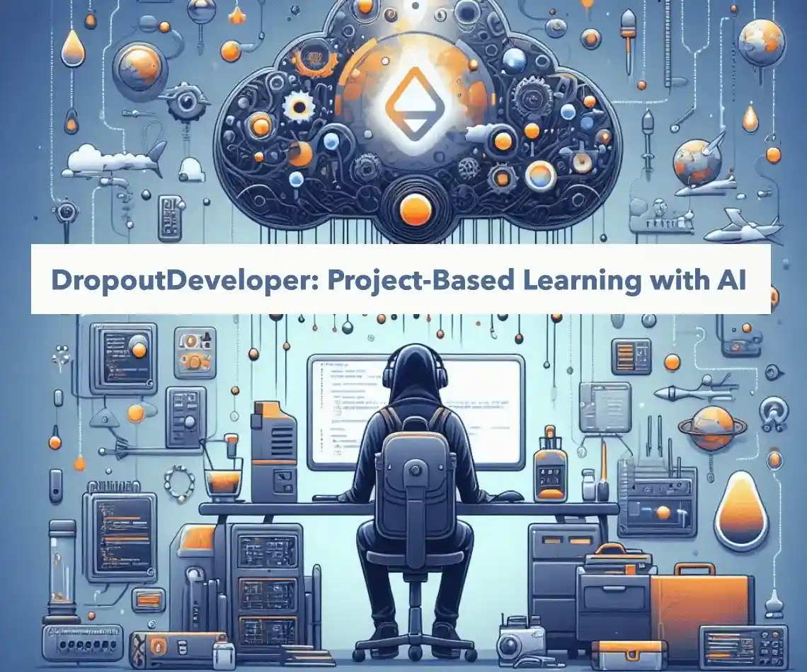 a person learning coding skills offered by DropoutDeveloper